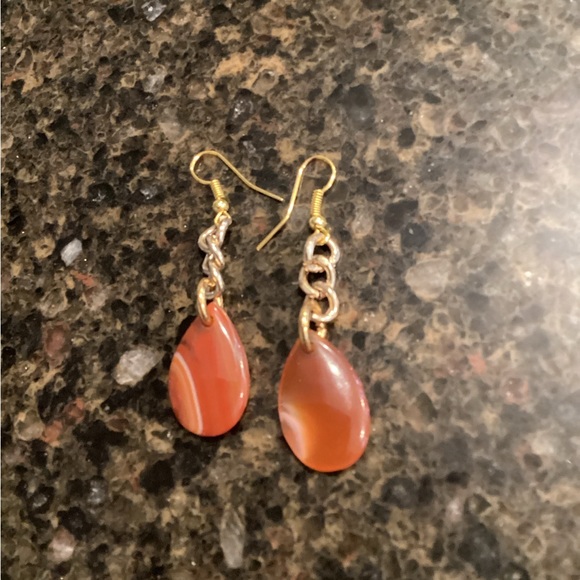 Carnelian agate Earrings - Picture 3 of 3